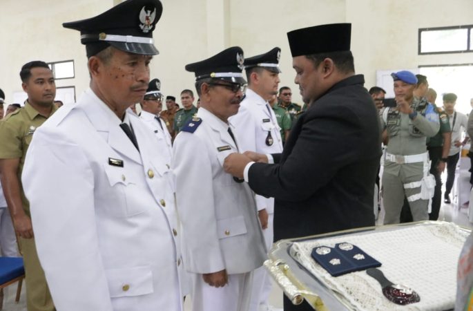 Lantik 39 Keuchik: Ini Pesan Pj Bupati Aceh Besar