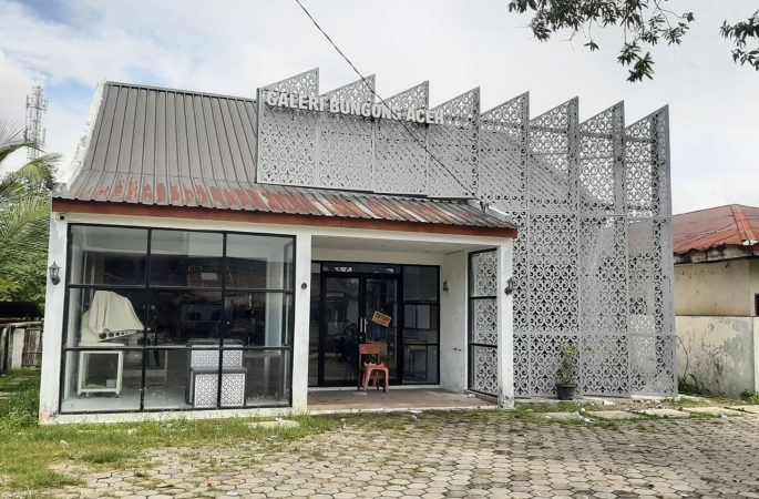Gedung Galery Bungong Aceh di Montasik Terbengkalai