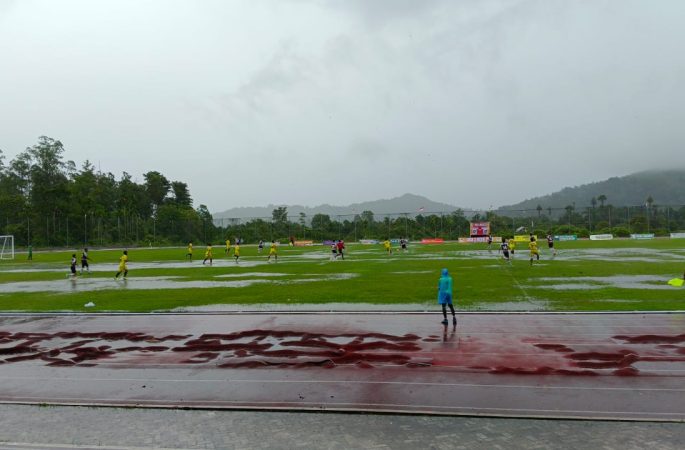 Hujan Lebat, Dua Pertandingan Liga 3 di JSC Ditunda
