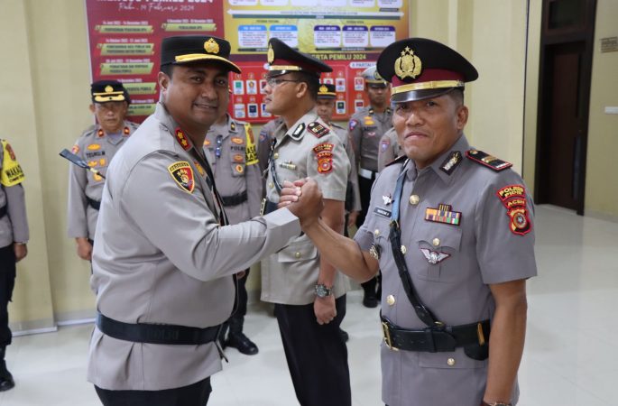 Kapolres Pidie Jaya Pimpin Sertijab Kasat Lantas