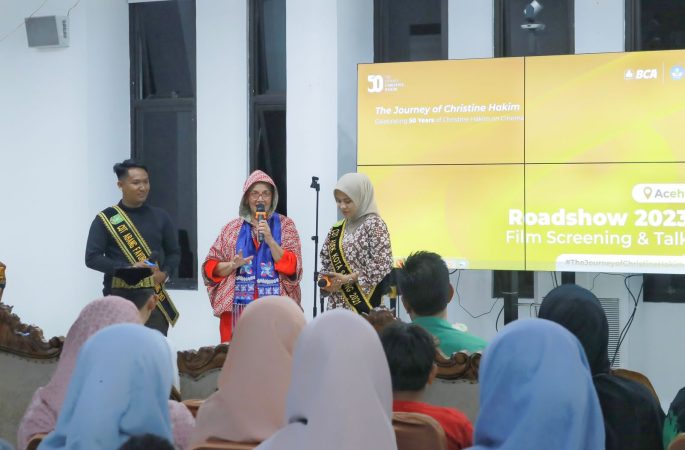 Rayakan 50 Tahun Karier Christine Hakim, Masyarakat Sabang Nobar Film Tjoet Nja’ Dhien