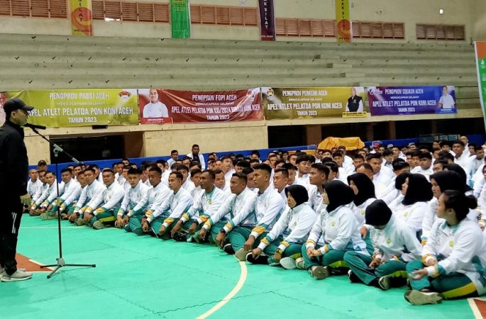 Achmad Marzuki Semangati Atlet Pelatda PON Aceh