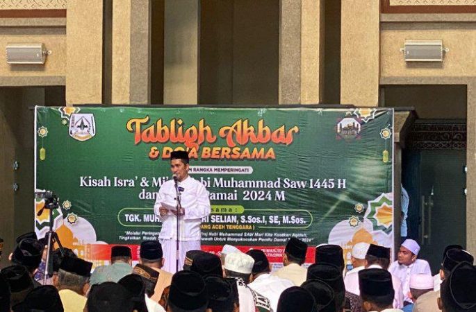 Pemkab Agara Gelar Isra” Mi’raj dan Pemilu Damai 2024