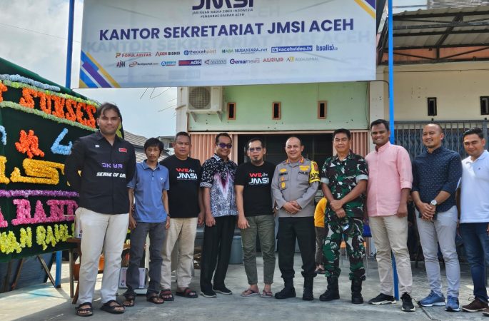 Wakili Pj Bupati, Plt Kadis Kominfo Aceh Besar Hadiri HUT ke 4 JMSI Aceh