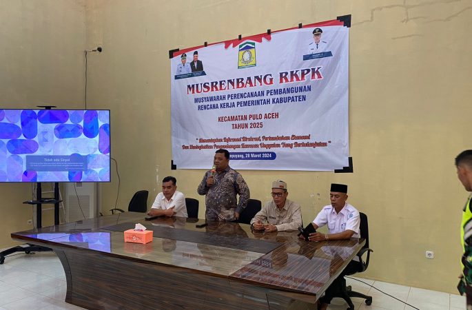 Sekda Aceh Besar Buka Musrenbang Kecamatan Pulo Aceh, Disepakati Tiga Usulan Prioritas