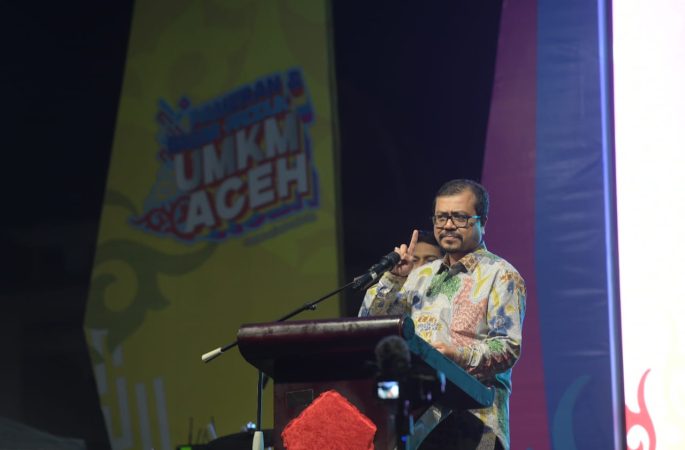 Pj Sekda Aceh Buka Pameran dan Bazar Produk UMKM Aceh di Lhoksukon
