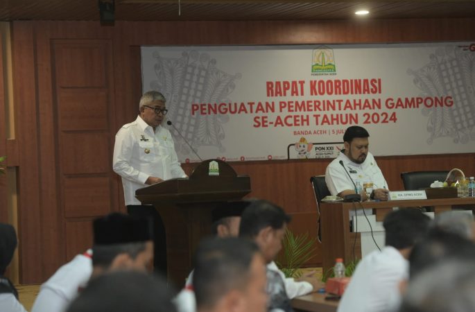 Pj Gubernur Buka Rakor Penguatan Pemerintah Gampong Seluruh Aceh