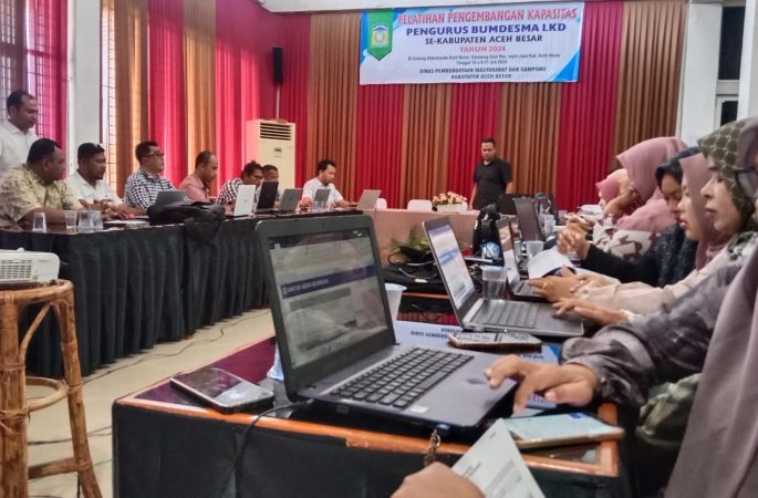 DPMG Aceh Besar Gelar Pelatihan Pelaporan Keuangan Syariah Bagi BUMDesMa LKD