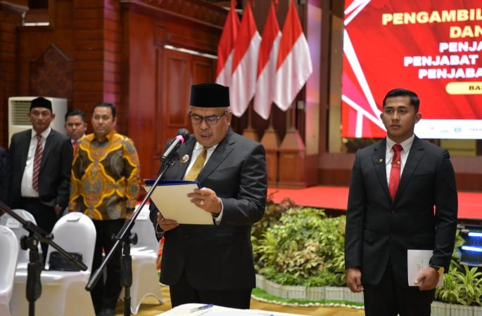 Pj Gubernur Aceh Lantik Tiga Penjabat Kepala Daerah