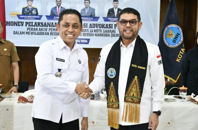 Kepala BNNK Sabang Terima Kunjugan Anggota Komisi III DPR RI 
