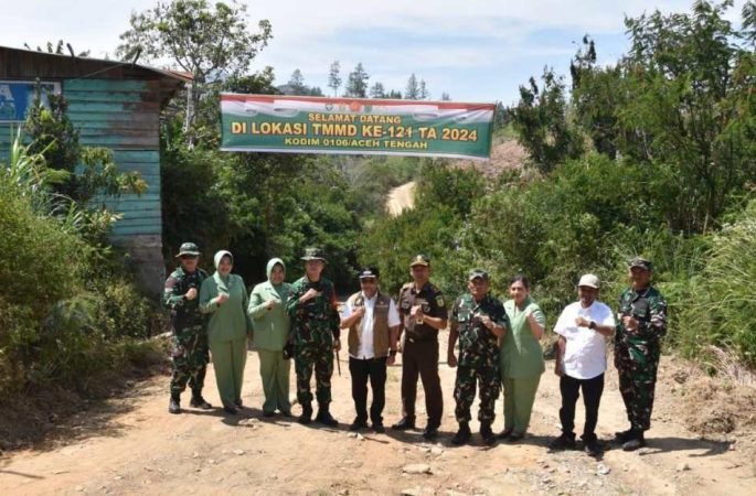 Pj Bupati Aceh Tengah Buka TMMD Ke-121 di Bintang