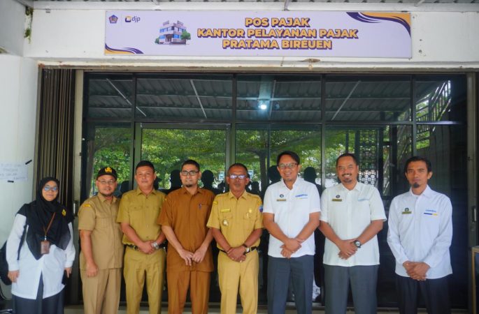 Tingkatkan Sinergi Kelembagaan, KPP Bireuen Resmikan Pos Pajak Pidie Jaya
