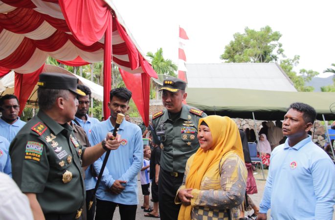 Dandim 0101/ KBA secara Virtual Ikut Peresmian 2664 Titik Sumber Air dalam Program TNI AD Manunggal Air 2024.