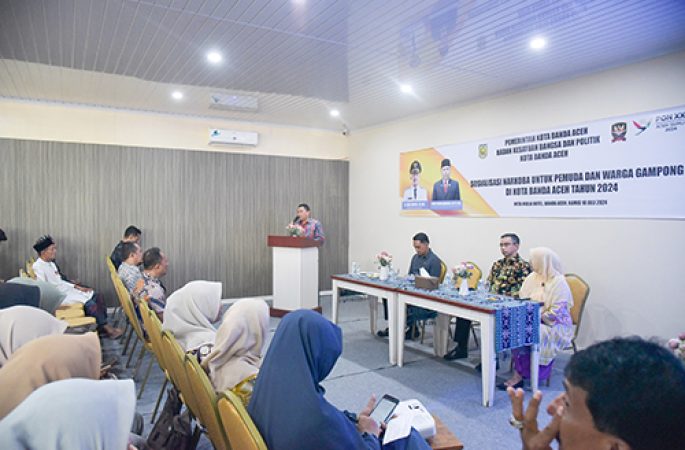 Cegah Peredaran Narkoba, Kesbangpol Banda Aceh Gelar Sosialisasi untuk Pemuda dan Warga Gampong