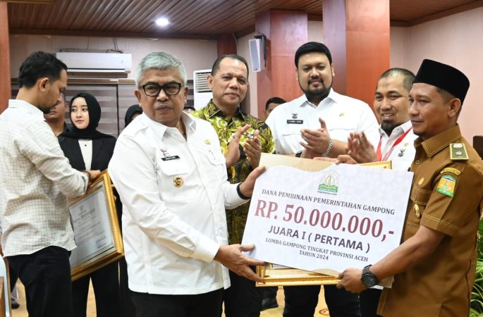 Bueng Sidom Aceh Besar Juara Pertama Lomba Gampong se-Aceh 2024