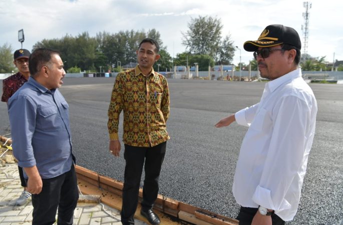 Pj Sekda Aceh Tinjau Venue Sepatu Roda dan Kempo di PIDIE
