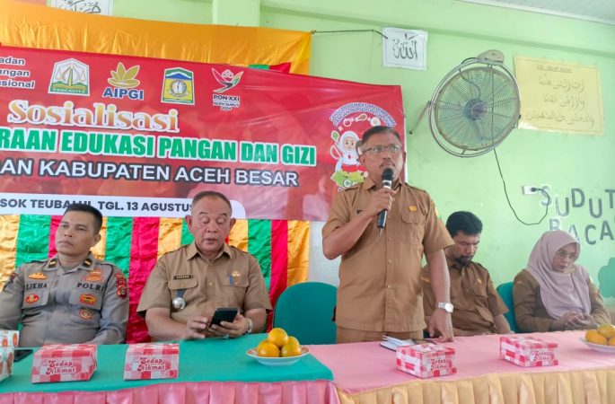 Pemkab Aceh Besar Sosialisasi Gerakan Edukasi dan Pemberian Makanan Bergizi