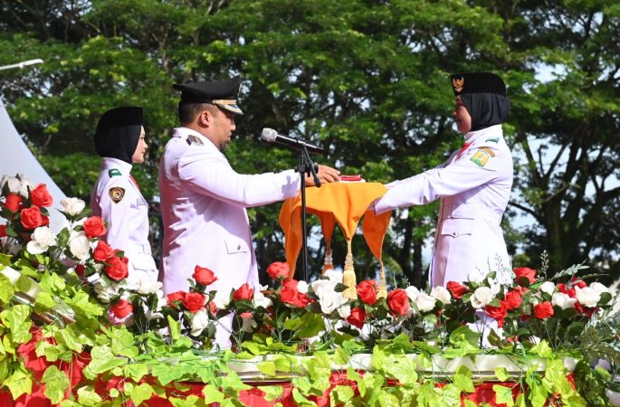 Pj Bupati Iswanto Irup Peringatan HUT ke-79 RI di Kota Jantho
