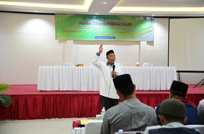 Dinas Syariat Islam Aceh Besar Gelar Pelatihan Fardhu Kifayah