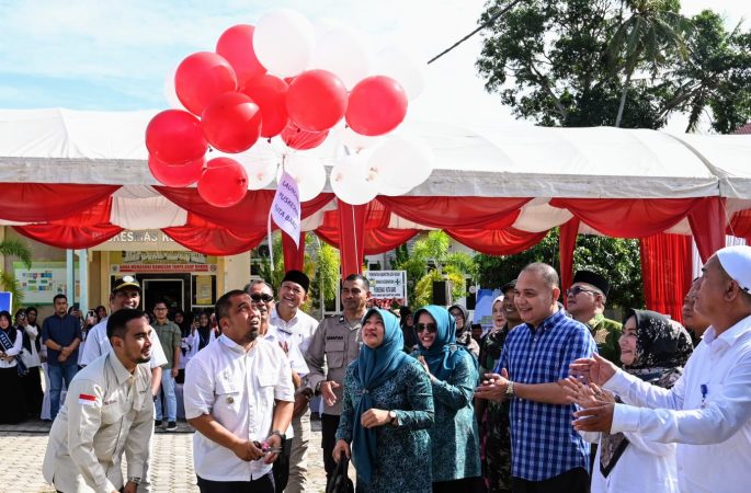 Pj Bupati Aceh Besar Lauching ILP dan Puskesmas Ramah Anak di Kuta Baro