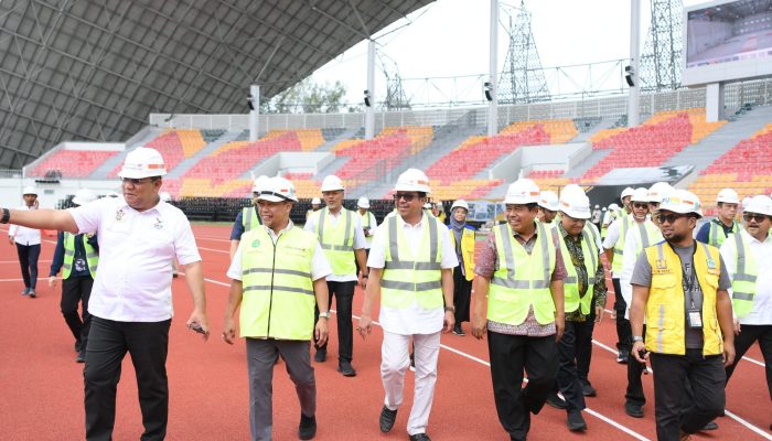 Jelang PON, Pj Sekda Aceh Bersama Deputi Kemenko PMK Tinjau Pembangunan Sejumlah Venue di Komplek SHB