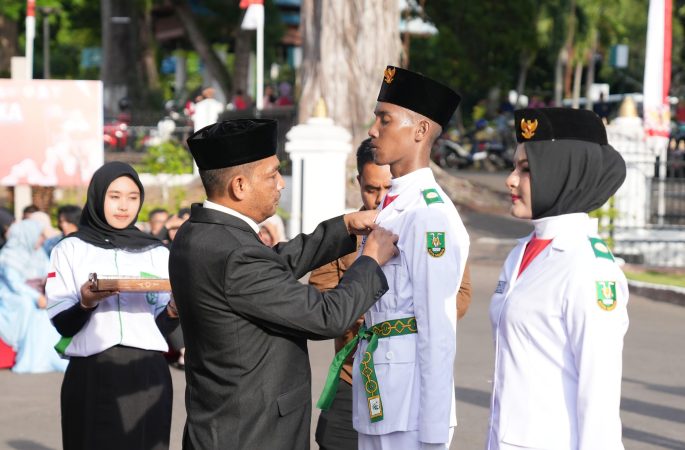 Pj Wali Kota Sabang Kukuhkan Anggota Paskibraka