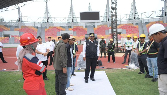 Sidak SHB, Pj Gubernur Safrizal Pantau Persiapan Opening Ceremony PON XXI Aceh-Sumut
