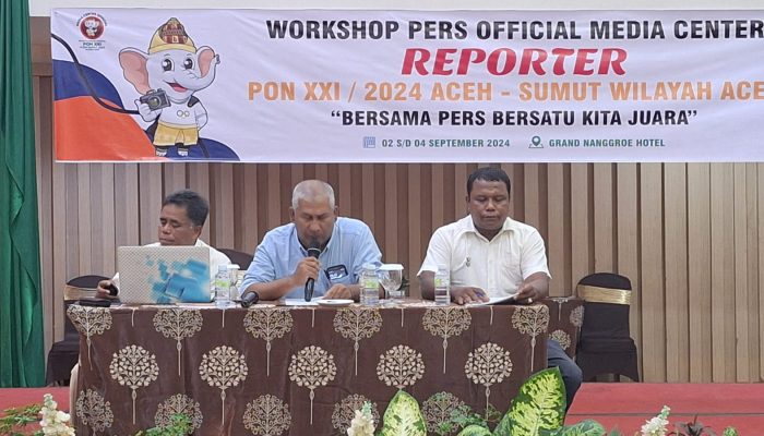 Workshop Pers Official PON XXI Aceh-Sumut Sukses Digelar