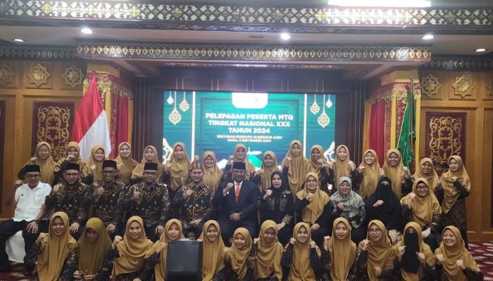 Kafilah Aceh Dilepas Menuju MTQ Nasional ke-30 di Samarinda