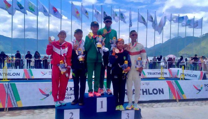 Atlet Jawa Timur Dominasi Cabor Triathlon PON XXI Aceh-Sumut di Aceh Tengah