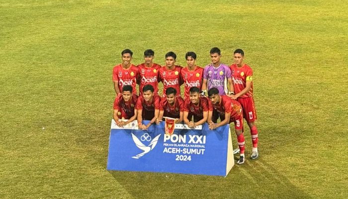 Pemain Sepakbola PON Aceh Harus Tetap Semangat dan Bermental Juara