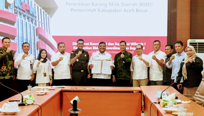 Pj Bupati Aceh Besar dan Pejabat KPK Hadiri Rakor Sertifikasi dan Penertiban Barang Milik Daerah