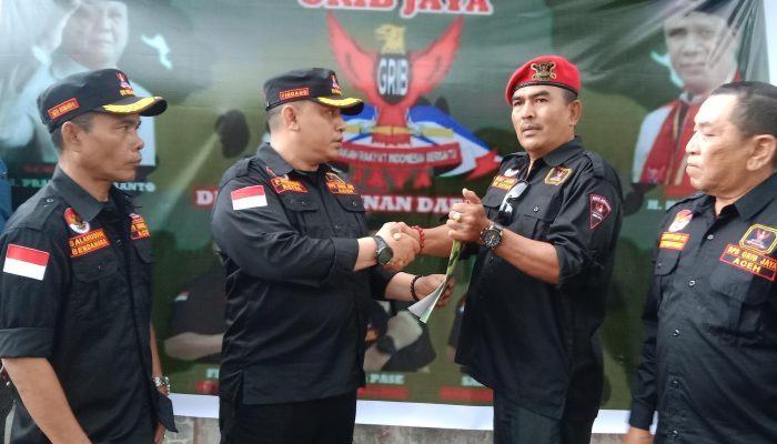 GRIB Jaya Aceh Serahkan Mandat Satgas untuk Kawal Program Prabowo-Gibran