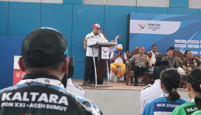 Pj Bupati Iswanto Buka Pertandingan Cabor Kurash PON XXI Aceh-Sumut