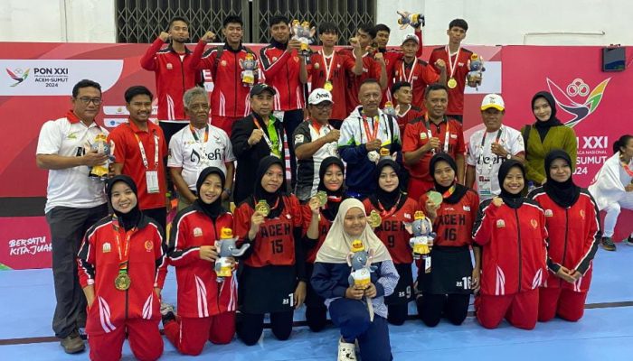 Tim Korfball Aceh Kategori K4 Korft Sumbang Emas di PON XXI