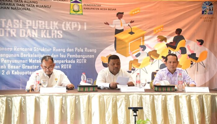 Sekda Aceh Besar Buka Konsultasi Publik I RDTR Dan KHLS