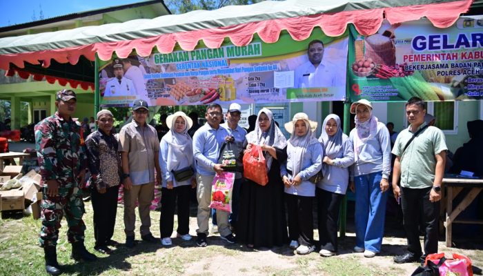Peringati Hari Pangan Sedunia, Pemkab Aceh Besar Gelar Gerakan Pangan Murah di Pulo Nasi