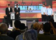 Debat Pertama Cagub-Cawagub Aceh Seru, Paslon 02 Sindir Paslon 01