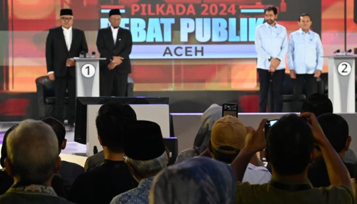 Debat Pertama Cagub-Cawagub Aceh Seru, Paslon 02 Sindir Paslon 01