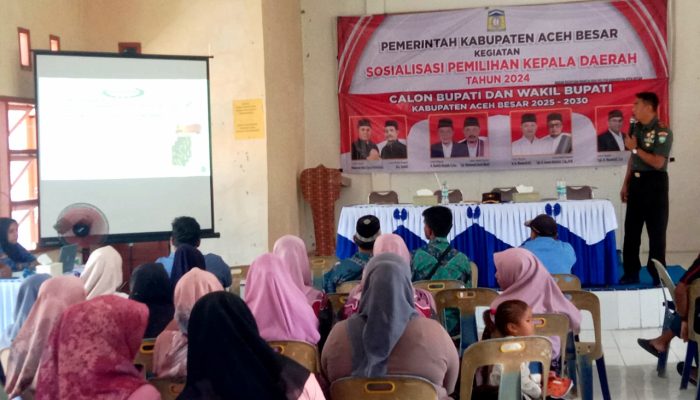 Dukung Pilkada Berkualitas, Pasiter Kodim 0101/Kota Banda Aceh Jadi Pemateri Sosialisasi