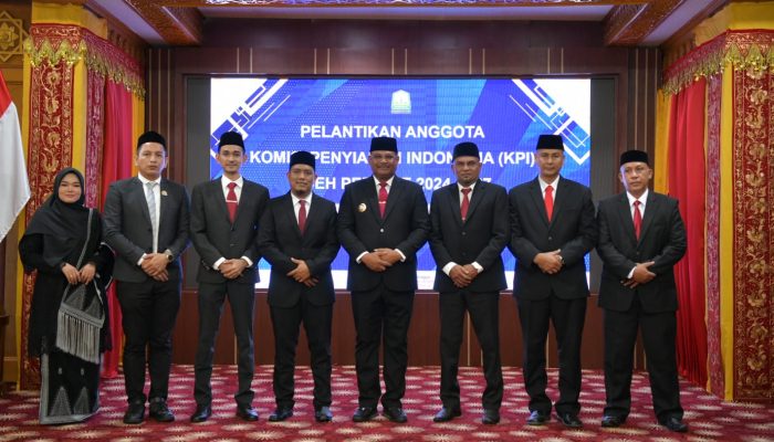 Pj Gubernur Lantik Komisioner KPI Aceh