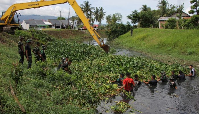 Dandim 0101/KBA Apresiasi Semua yang Mendukung Kelancaran Pembersihan Sungai di Ateuk Jawo