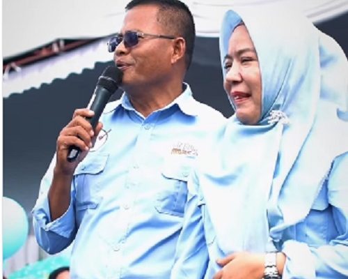 Calon Wali Kota Prabumulih Luar Biasa, Boyong Empat Istri Saat Kampanye