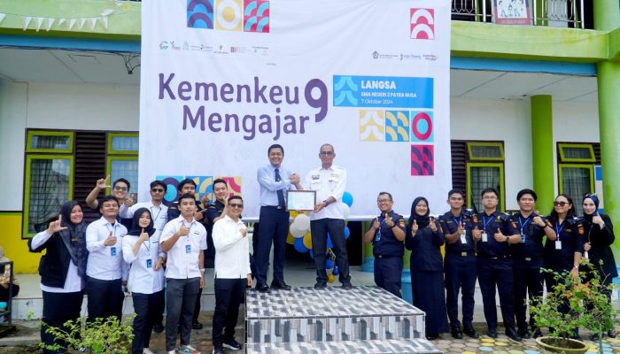 Ratusan Pelajar SMAN 2 Patra Nusa Langsa Ikuti Kemenkeu Mengajar 2024