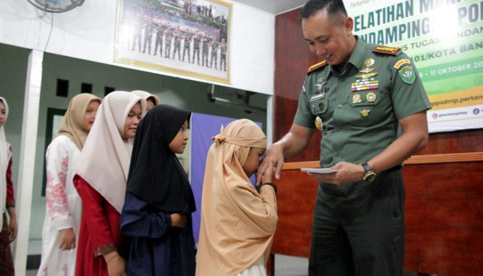 Wujud Syukur dan Kepedulian, Kodim 0101/KBA Santuni Anak Yatim