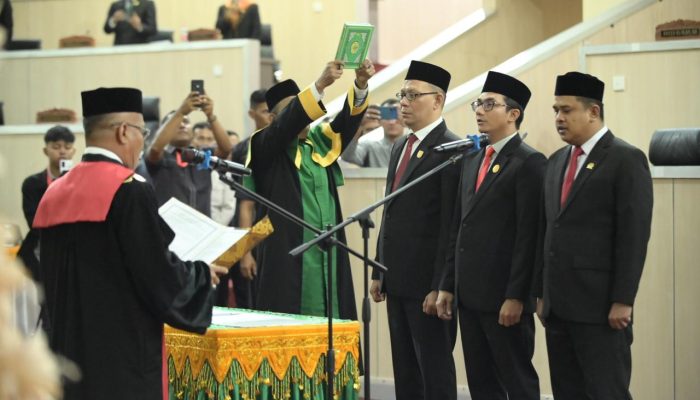 DPRK Banda Aceh Gelar Rapat Paripurna Pengucapan Sumpah Pimpinan Periode 2024-2029
