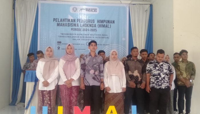 Camat Lhoknga Lantik Pengurus HIMAL Periode 2024-2025