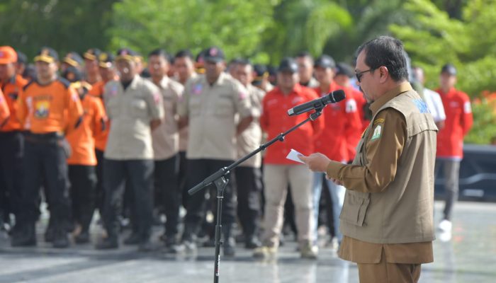 Plh Sekda Pimpin Apel Kesiapsiagaan dan Gelar Pasukan Peringatan Bulan PRB di Aceh