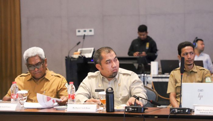 Pj Bupati Aceh Besar Hadiri High Level Meeting TPID Aceh dan Tim Percepatan dan Perluasan Digitalisasi