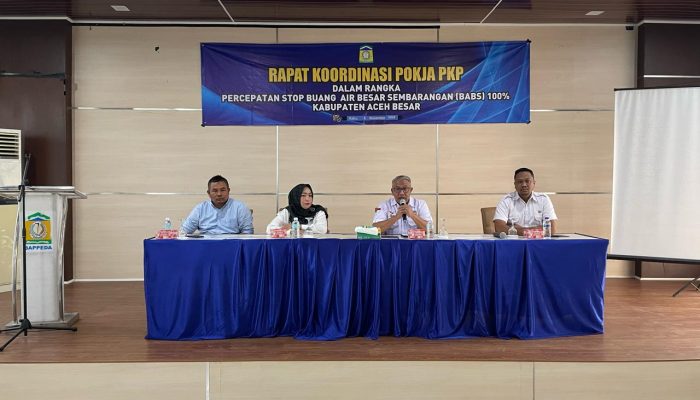 Pemkab Aceh Besar Gelar Rakor Pokja PKP Untuk Percepatan Stop Buang Air Besar Sembarangan